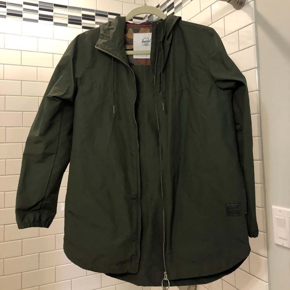 Herschel Windbreaker Size Small Hunter Green